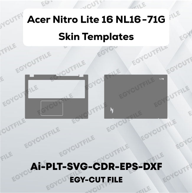 Acer Nitro Lite 16 NL16-71G Vector Skin Cut Files