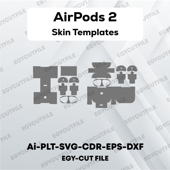 AirPods 2 Vector Skin Cut Files