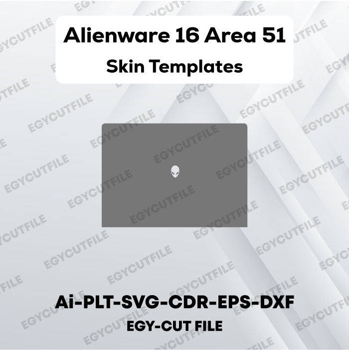 Alienware 16 Area-51 Vector Skin Cut Files