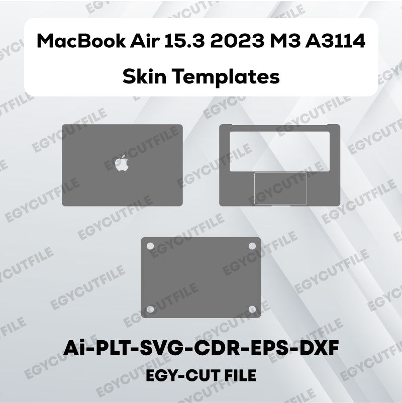 Apple MacBook Air 2023 15.3 M3 A3114 Vector Skin Cut Files