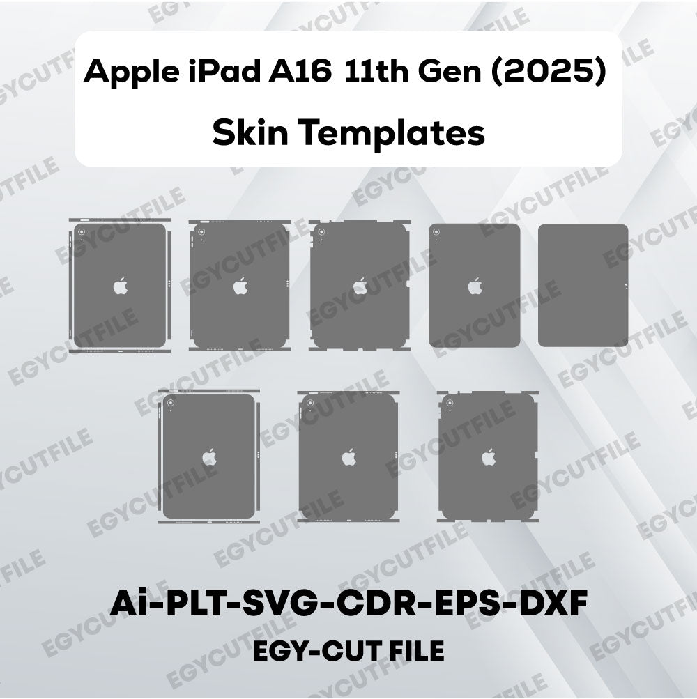 Apple iPad A16 (2025) 11th Gen Vector Skin Cut Files