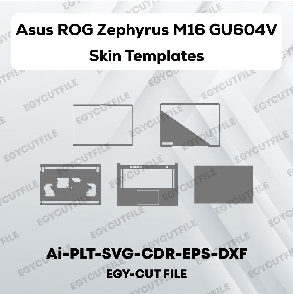 Asus ROG Zephyrus M16 GU604V Vector Skin Cut Files