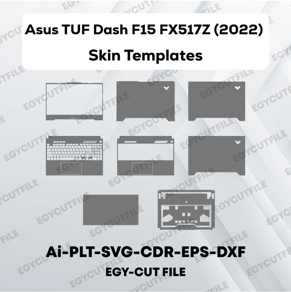 Asus TUF Dash F15 FX517Z (2022) Vector Skin Cut Files