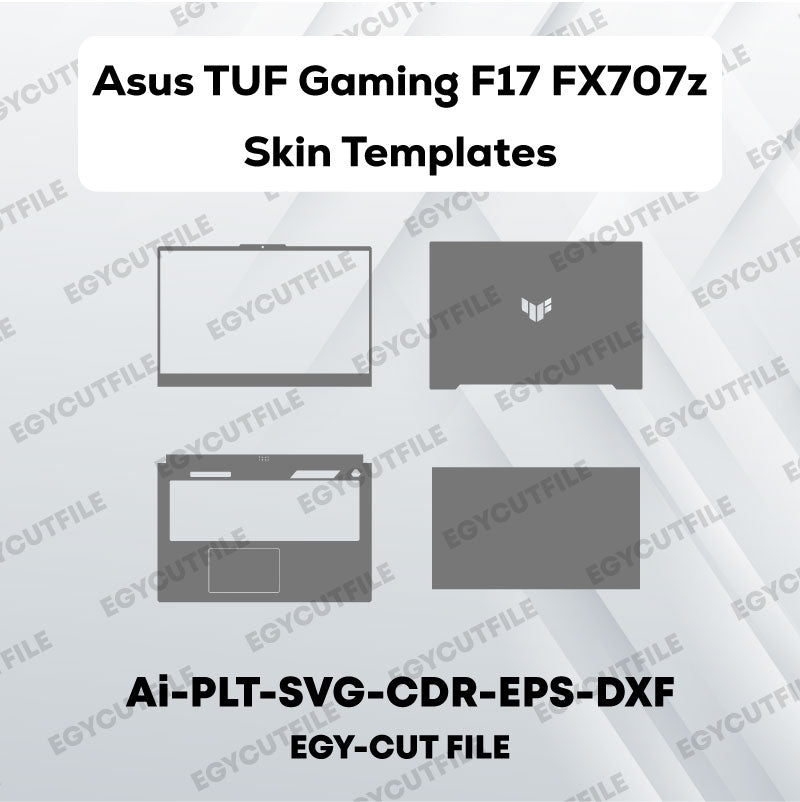 Asus TUF Gaming F17 FX707z Vector Skin Cut Files