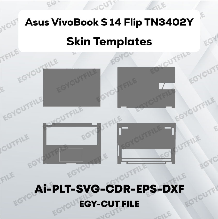 Asus VivoBook S 14 Flip TN3402Y Vector Skin Cut Files