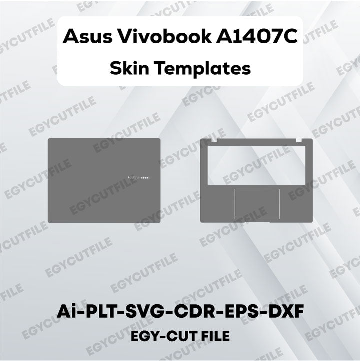 Asus Vivobook A1407C Vector Skin Cut Files