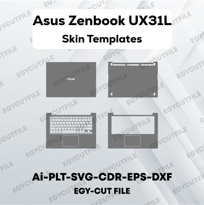 Asus Zenbook UX31L Vector Skin Cut Files