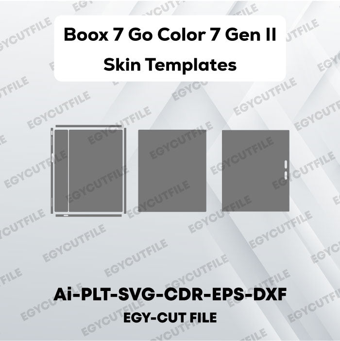 Boox 7 Go Color 7 Gen II Vector Skin Cut Files