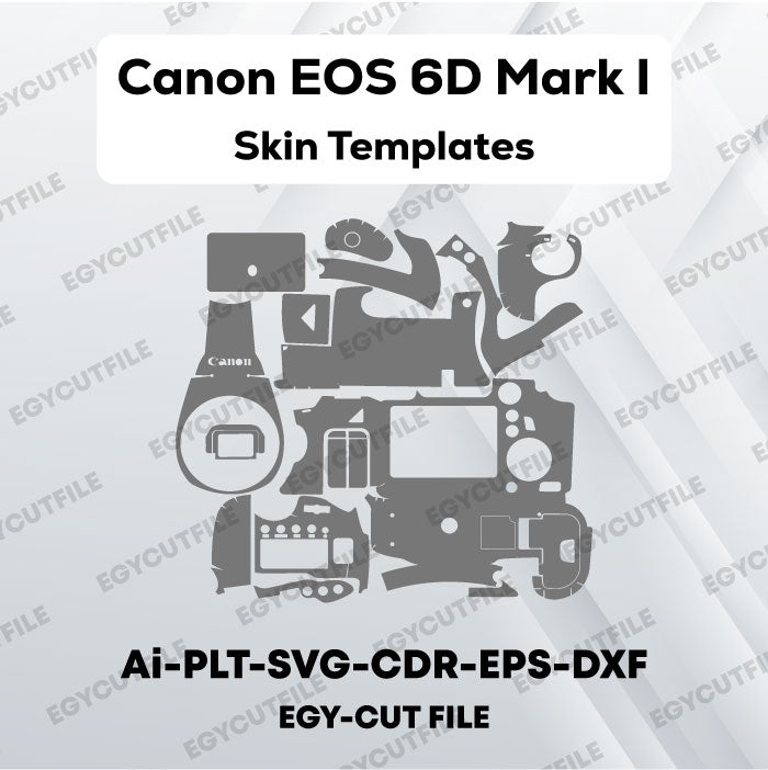 Canon EOS 6D Mark I Vector Skin Cut Files