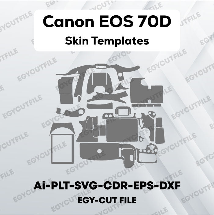 Canon EOS 70D Vector Skin Cut Files