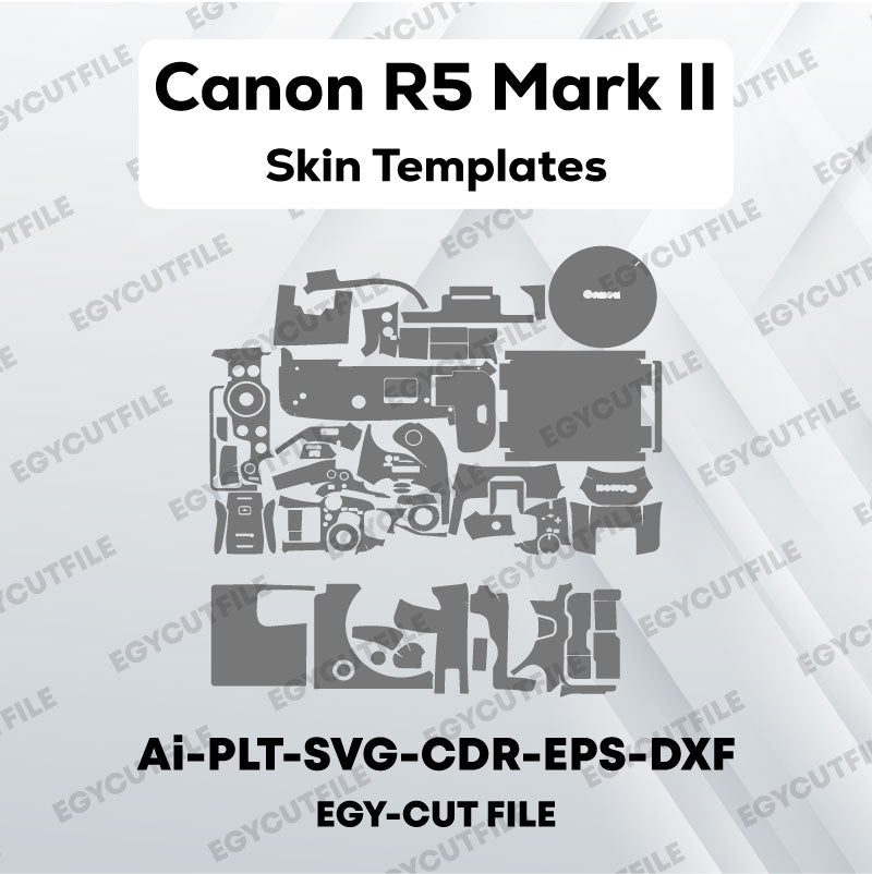 Canon EOS R5 Mark II Vector Skin Cut Files