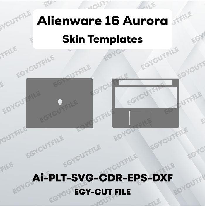 Alienware 16 Aurora Gaming Vector Skin Cut Files