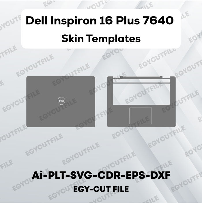 Dell Inspiron 16 Plus 7640 2024 Vector Skin Cut Files