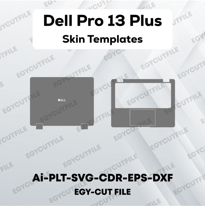 Dell Pro 13 Plus Laptop or 2-in-1 Vector Skin Cut Files