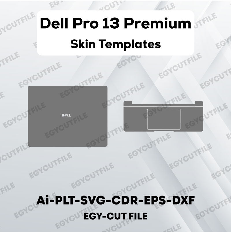 Dell Pro 13 Premium Vector Skin Cut Files