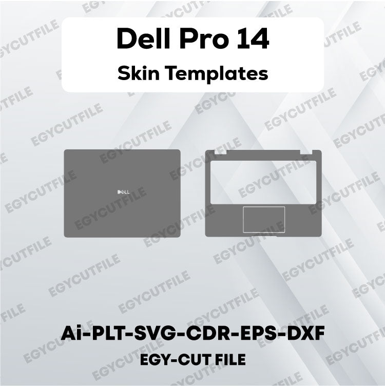 Dell Pro 14 Vector Skin Cut Files