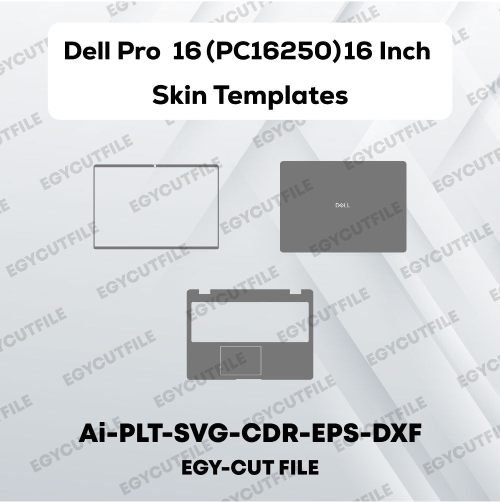 Dell Pro 16 PC16250 16 Inch Vector Skin Cut Files