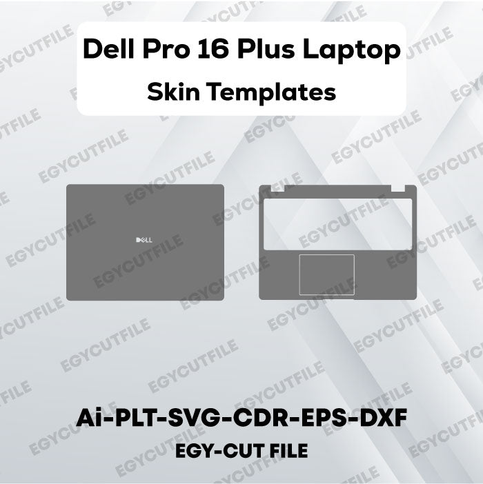 Dell Pro 16 Plus Laptop Vector Skin Cut Files