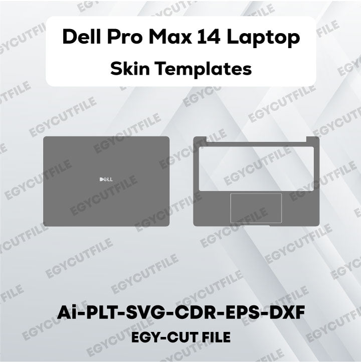 Dell Pro Max 14 Laptop Vector Skin Cut Files