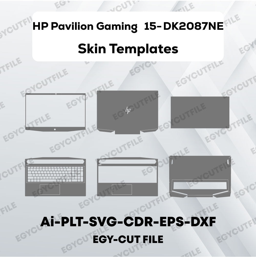 HP Pavilion Gaming 15-DK2087NE Vector Skin Cut Files