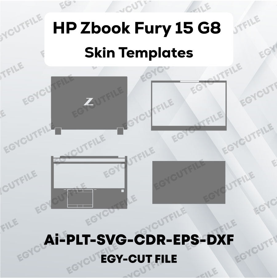 HP Zbook Fury 15 G8 Vector Skin Cut Files