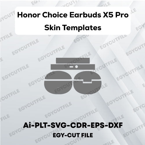 Honor Choice Earbuds X5 Pro Vector Skin Cut Files