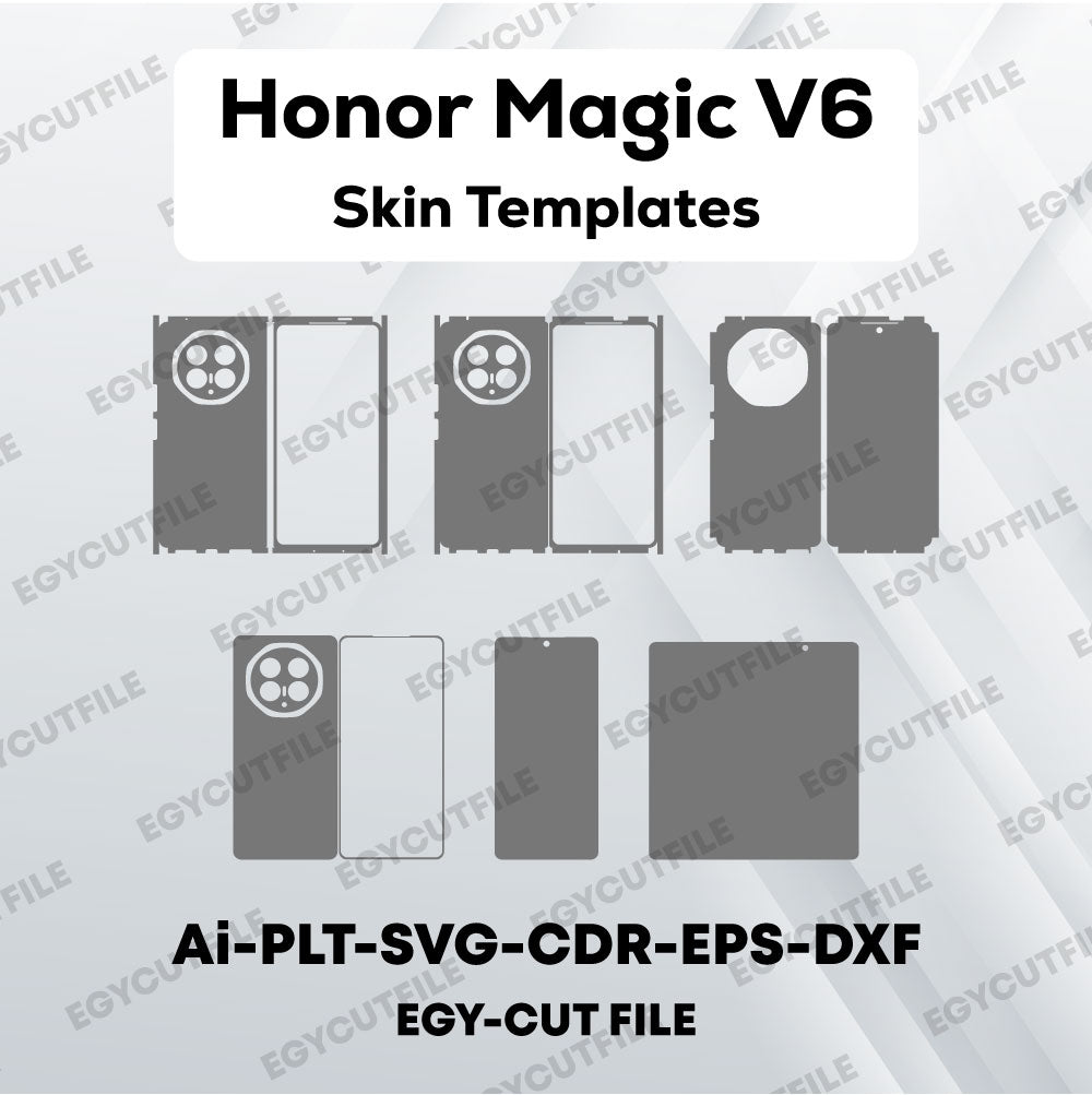 Honor Magic V6 Vector Skin Cut Files