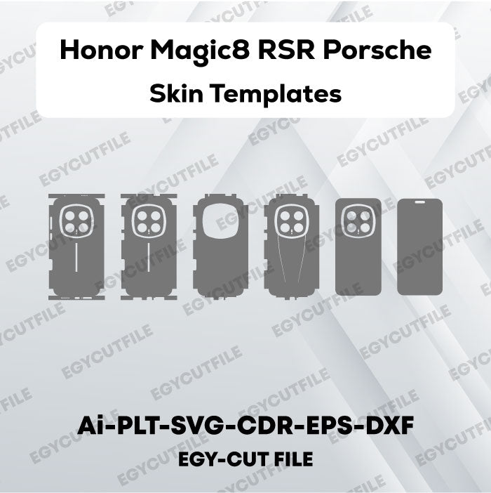Honor Magic8 RSR Porsche Vector Skin Cut Files
