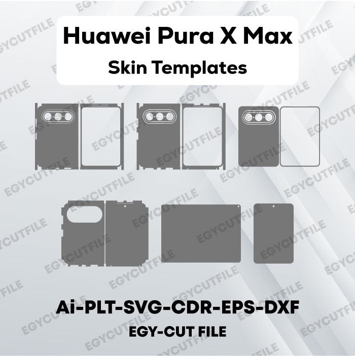 Huawei Pura X Max Vector Skin Cut Files