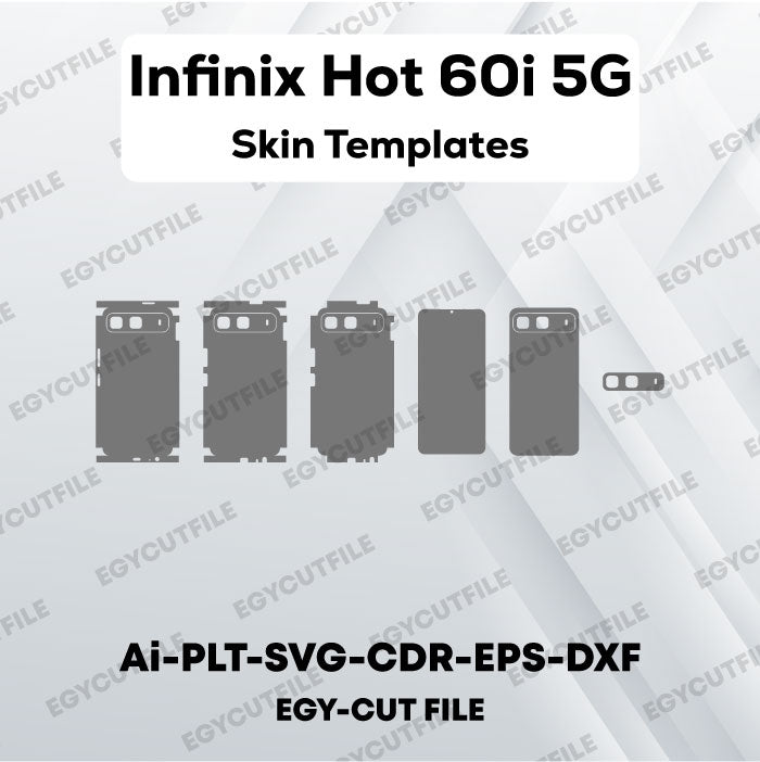 Infinix Hot 60i 5G Vector Skin Cut Files