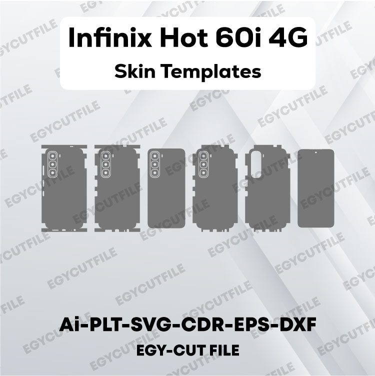 Infinix Hot 60i 4G Vector Skin Cut Files