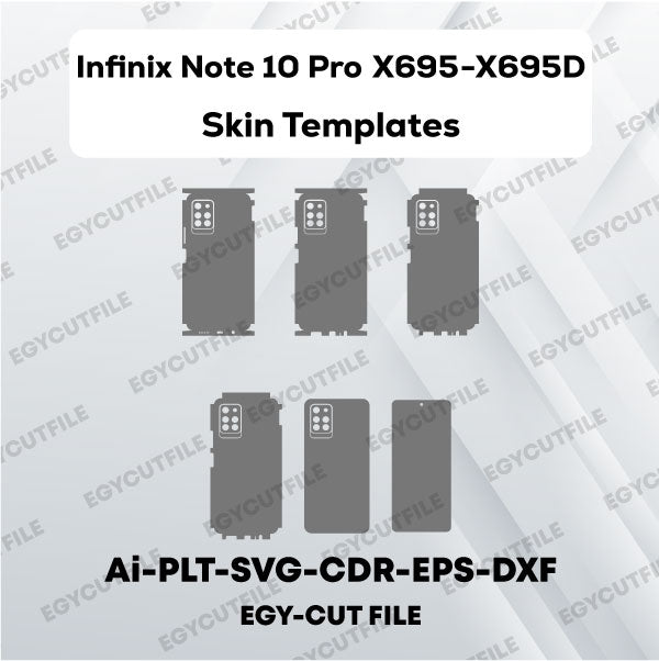 Infinix Note 10 Pro X695-X695D Vector Skin Cut Files