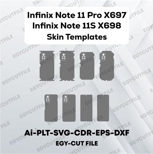 Infinix Note 11 Pro X697-Infinix Note 11S X698 Vector Skin Cut Files