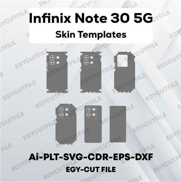 Infinix Note 30 5G Vector Skin Cut Files