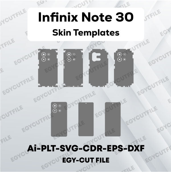 Infinix Note 30 Vector Skin Cut Files
