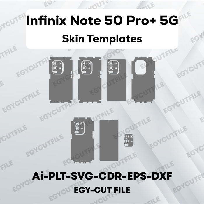 Infinix Note 50 Pro+ 5G Vector Skin Cut Files