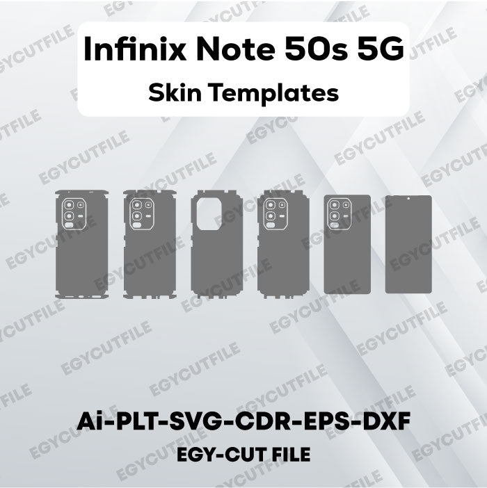 Infinix Note 50s 5G Vector Skin Cut Files