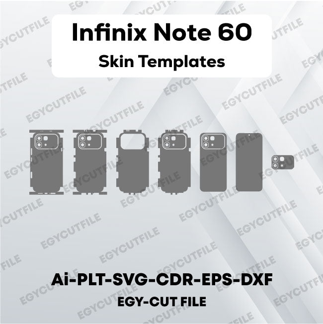 Infinix Note 60 Vector Skin Cut Files