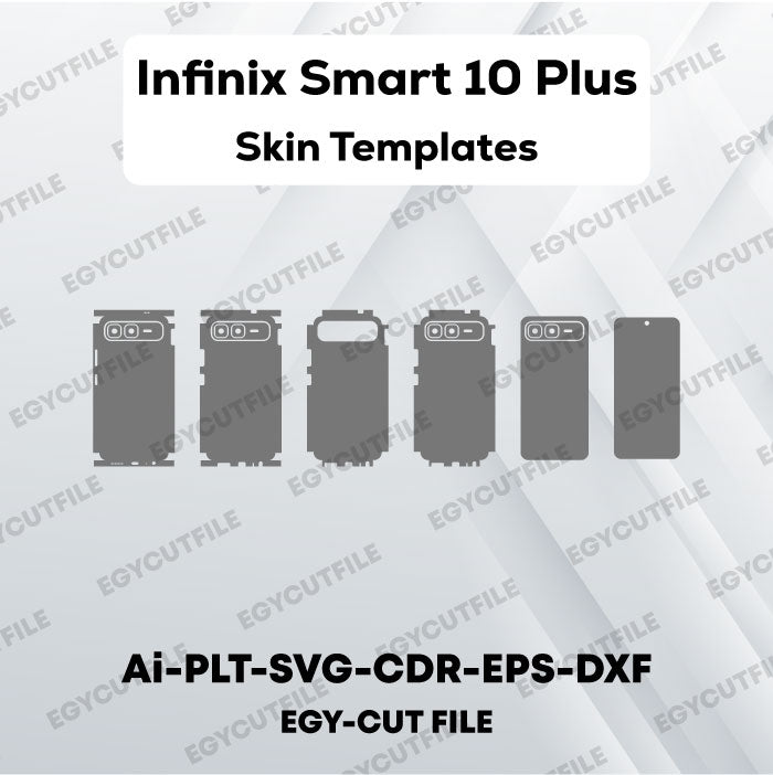 Infinix Smart 10 Plus Vector Skin Cut Files