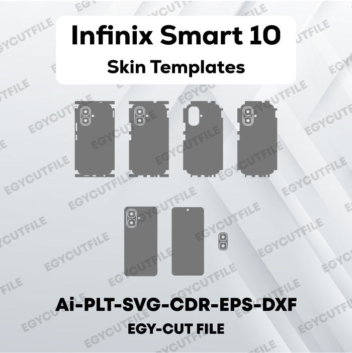 Infinix Smart 10 Vector Skin Cut Files