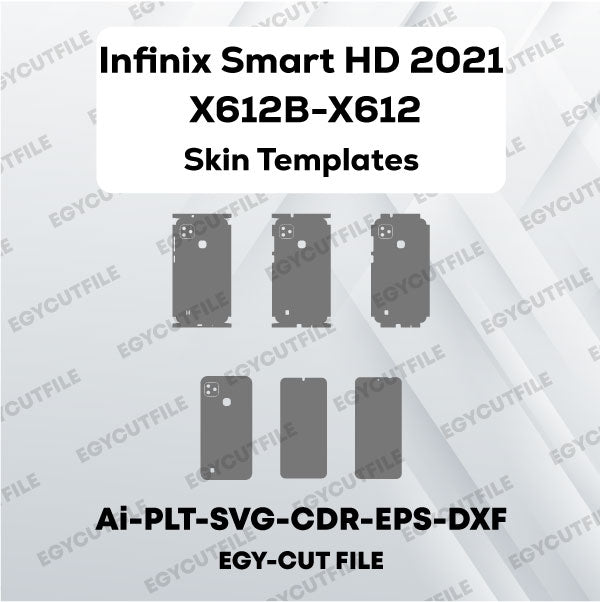 Infinix Smart HD 2021 X612B-X612 Vector Skin Cut Files