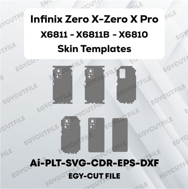 Infinix Zero X-Zero X Pro X6810-X6811-X6811B Vector Skin Cut Files