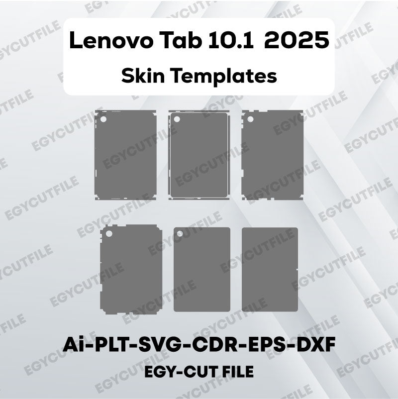 Lenovo Tab 10.1 2025 Vector Skin Cut Files