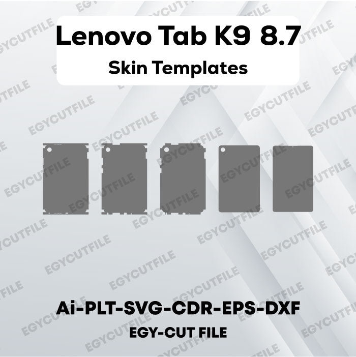 Lenovo Tab K9 8.7 Vector Skin Cut Files