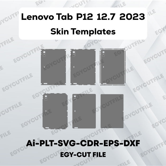Lenovo Tab P12 12.7 2023 Vector Skin Cut Files