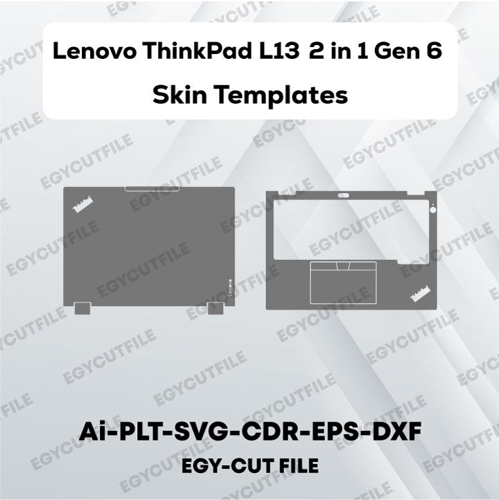 Lenovo ThinkPad L13 2-in-1 Gen 6 Vector Skin Cut Files