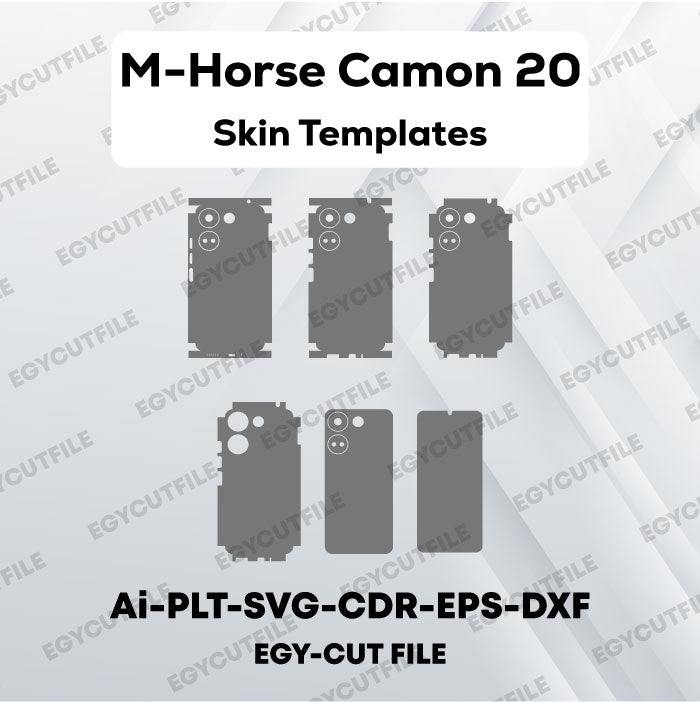 M-Horse Camon 20 Vector Skin Cut Files