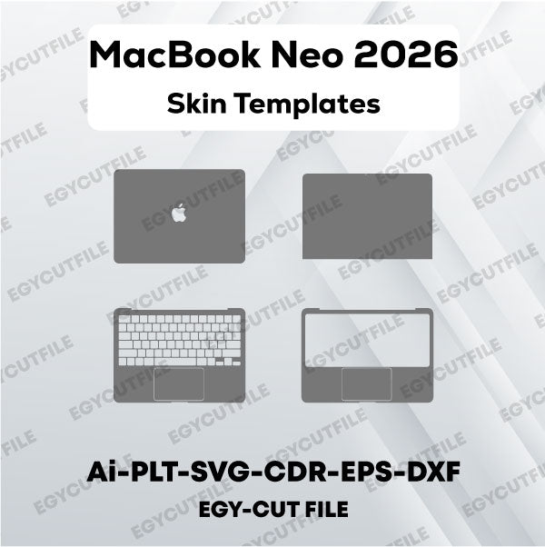 MacBook Neo 2026 Vector Skin Cut Files