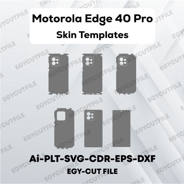 Motorola Edge 40 Pro Vector Skin Cut Files