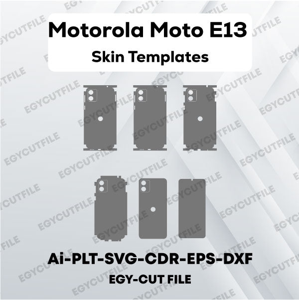 Motorola Moto E13 Vector Skin Cut Files